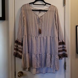 Boho Blouse w/ Bell Sleeves